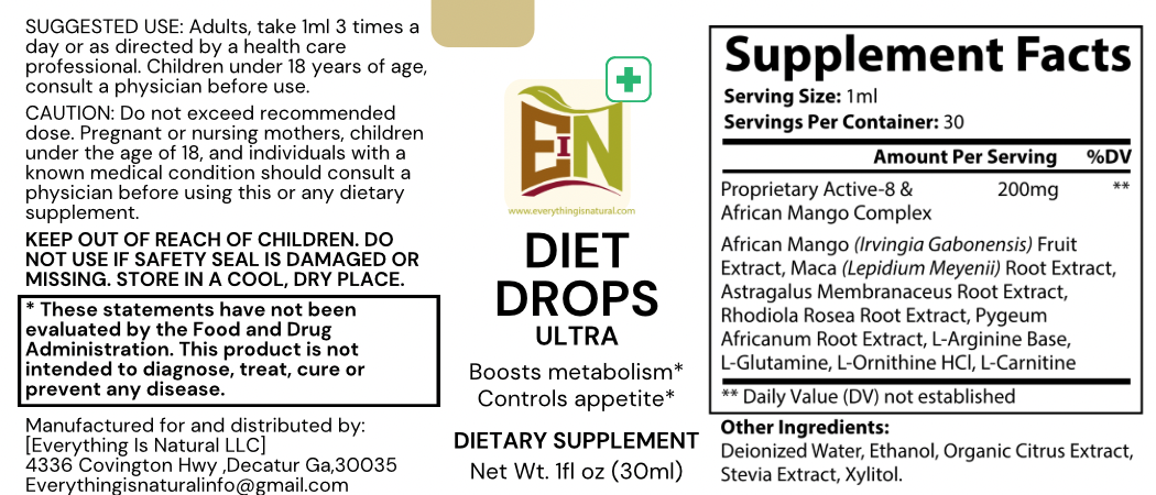 Diet Drops Ultra 1 oz