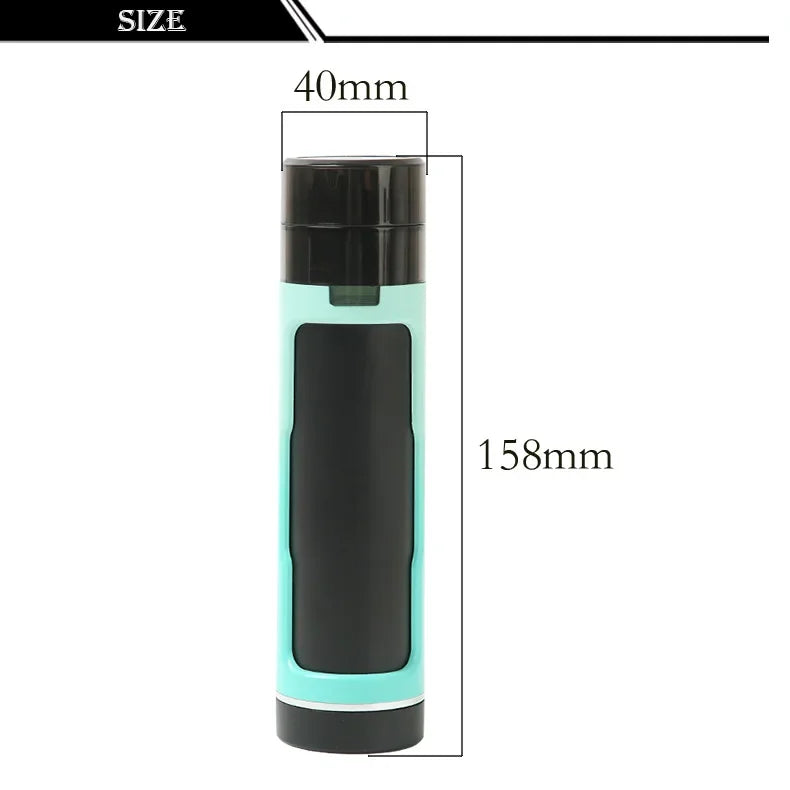 Manual Dry Herb Grinder 3 in 1 Storage Tube Plastic Filler Pre Rolled Dry Herb Cone Tube Case  Accessories