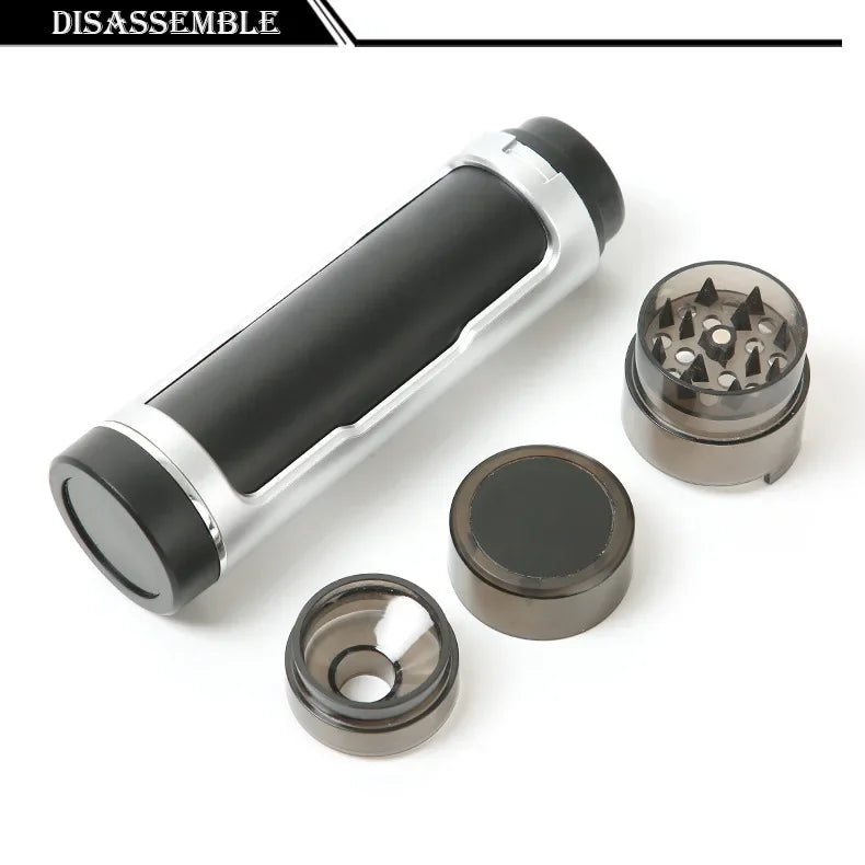 Manual Dry Herb Grinder 3 in 1 Storage Tube Plastic Filler Pre Rolled Dry Herb Cone Tube Case  Accessories